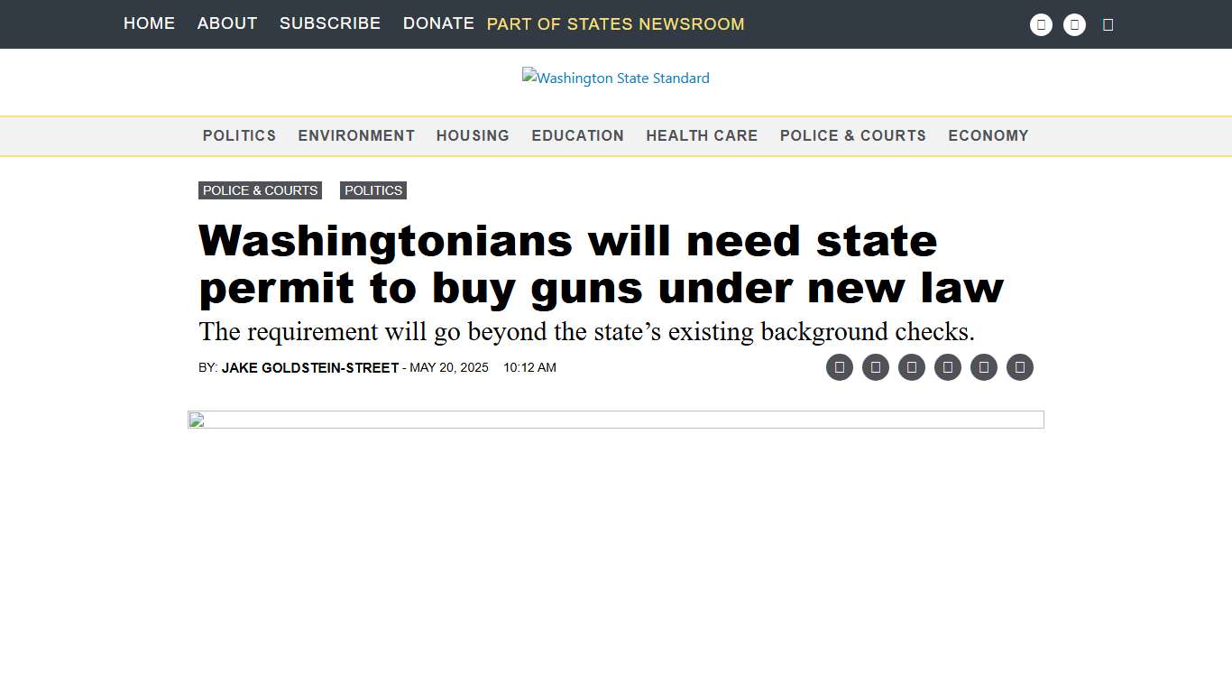 Washingtonians will need state permit to buy guns under new law • Washington State Standard